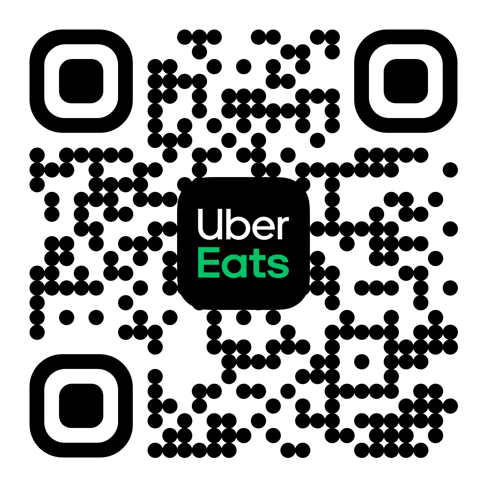 Uber Eats QR code